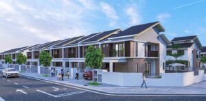 Adenia Puncak Bestari 2 storey terrace house exterior