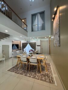 Double volume living area at Selasih superlink homes